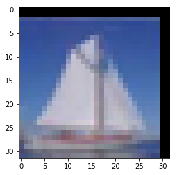 A very
pixelated boat